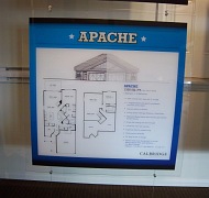 Showhome plexiglass sign